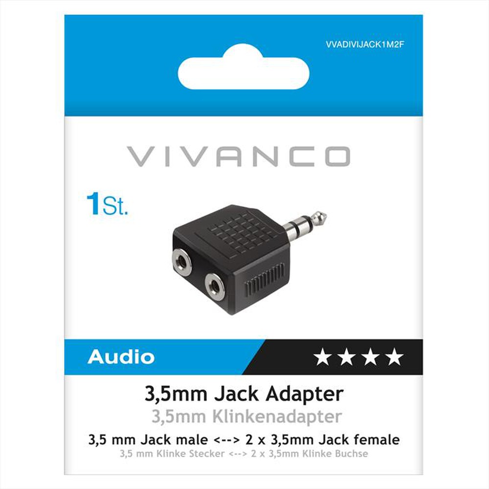 Immagine del prodotto SBS - Sdoppiatore audio Jack 3,5 mm-Nero