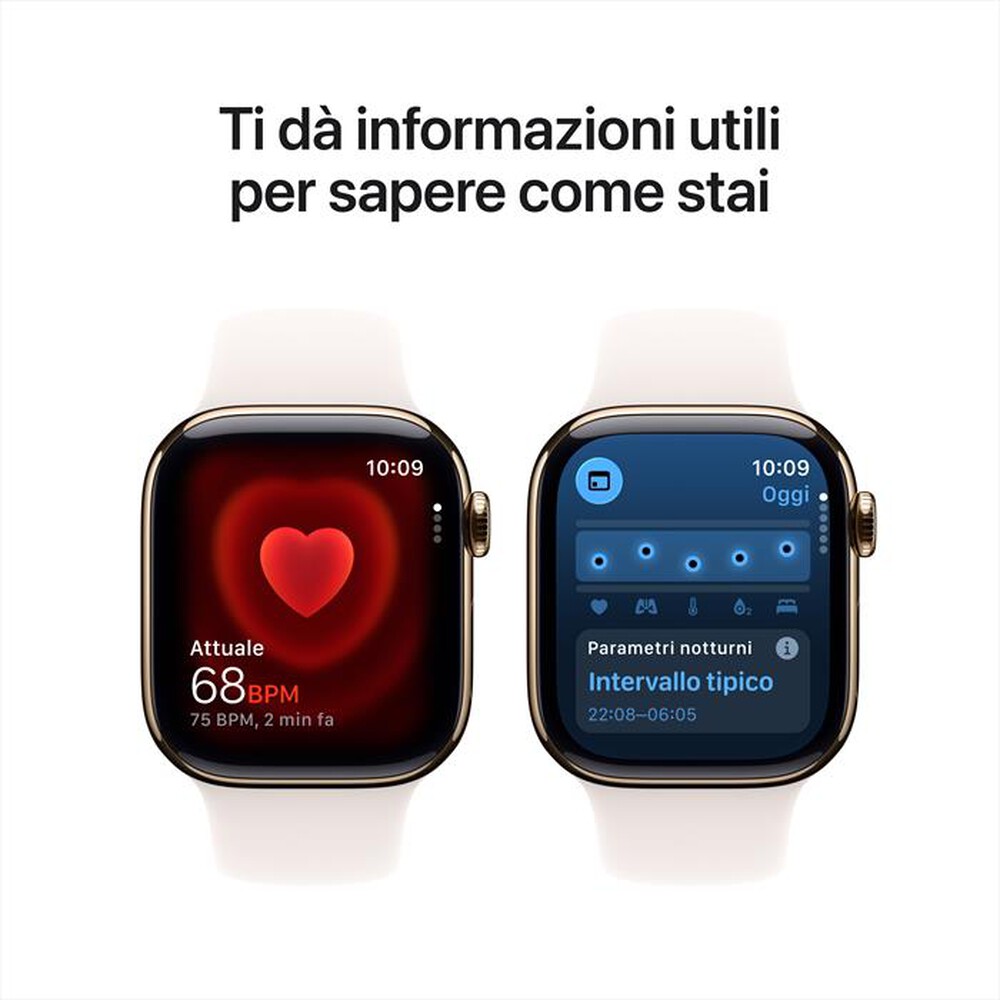 Immagine del prodotto APPLE - Watch Series 11 GPS + Cellular 42mm Titanio-Oro - Band Rosa Fard - M/L