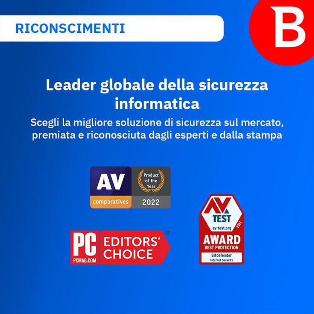 Immagine del prodotto BITDEFENDER - Total Security 1 Anno - 10 Dispositivi