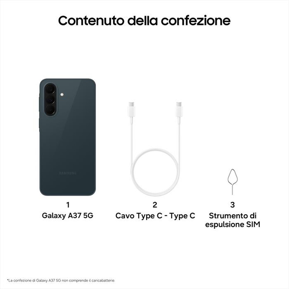 Immagine del prodotto SAMSUNG - Smartphone Galaxy A37 5G 128GB-Awesome Graygreen