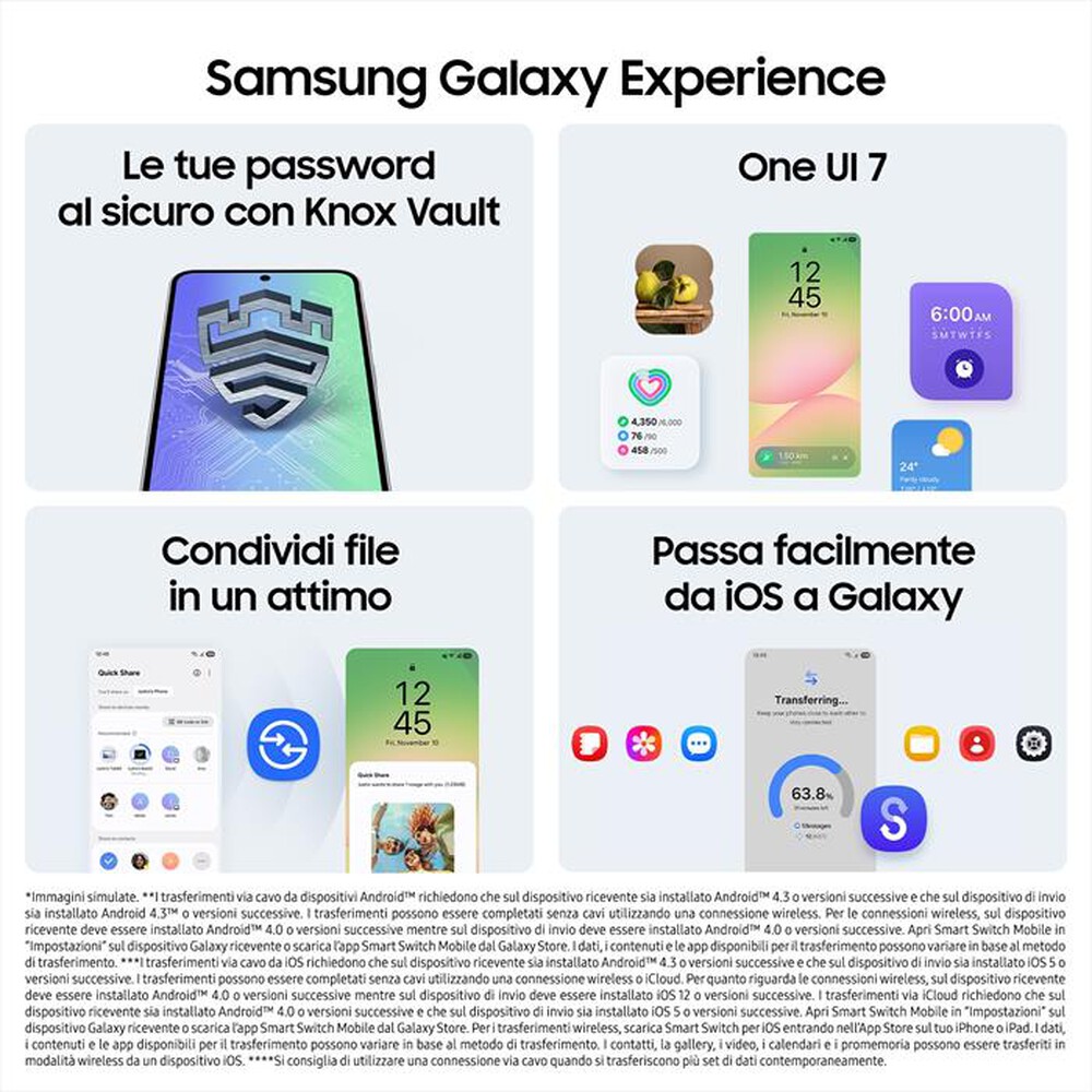 Immagine del prodotto SAMSUNG - Smartphone Galaxy A56 5G 8+128GB Enterprise Ed.-Awesome Graphite