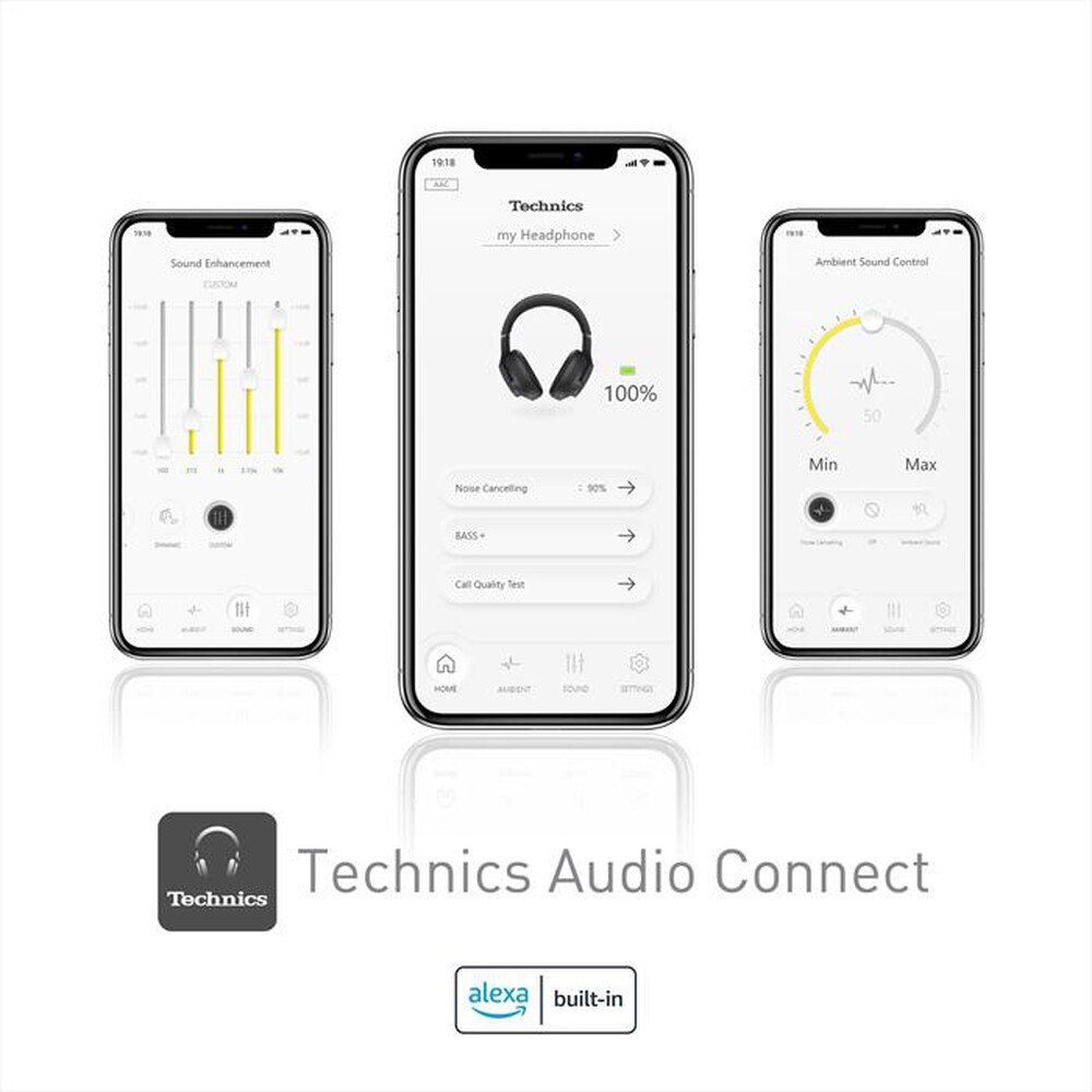 Immagine del prodotto PANASONIC - Cuffie a Padiglione Wireless EAH-A800E-S-SILVER