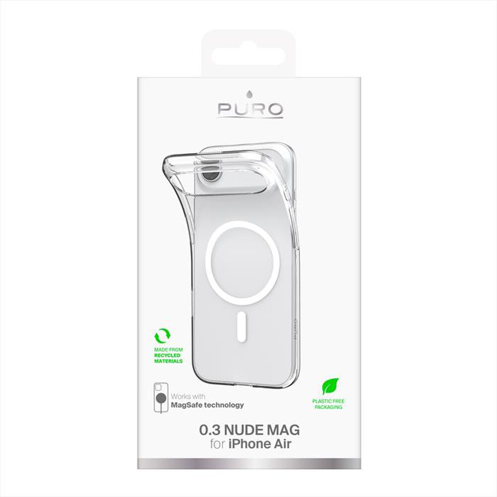 Immagine del prodotto PURO - Cover TPU Ultra-Slim 0.3 MAG per iPhone 17 Air-Trasparente