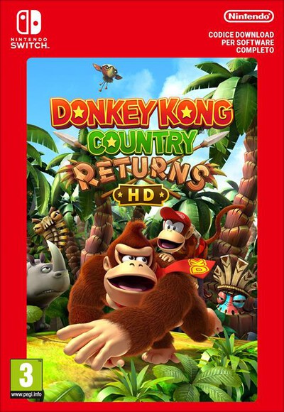 NINTENDO - DONKEY KONG COUNTRY RETURNS HD - CODICE DOWNLOAD