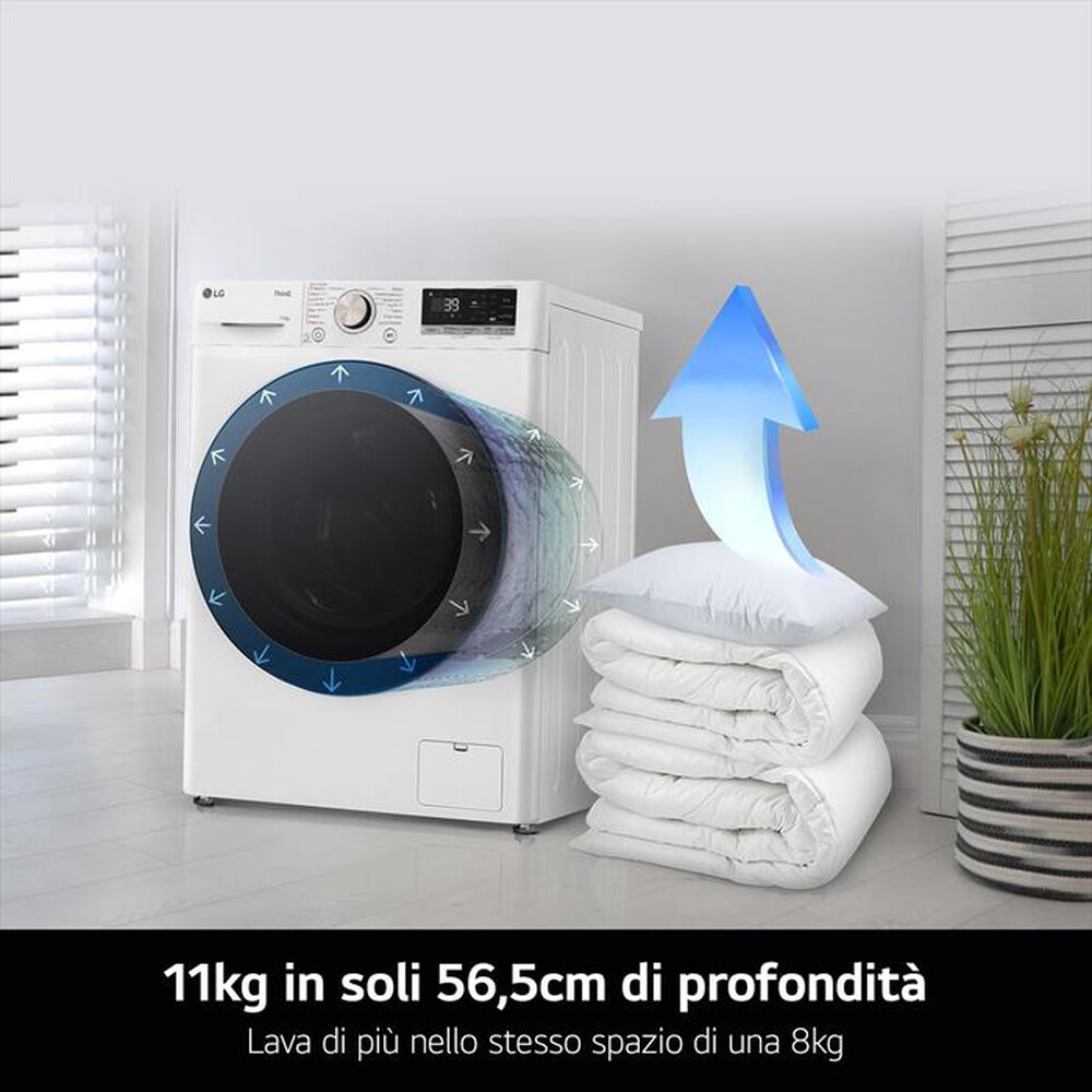 Immagine del prodotto LG - Lavatrice AI DD R7 F4R7011TSWG 11kg Classe A-Bianca