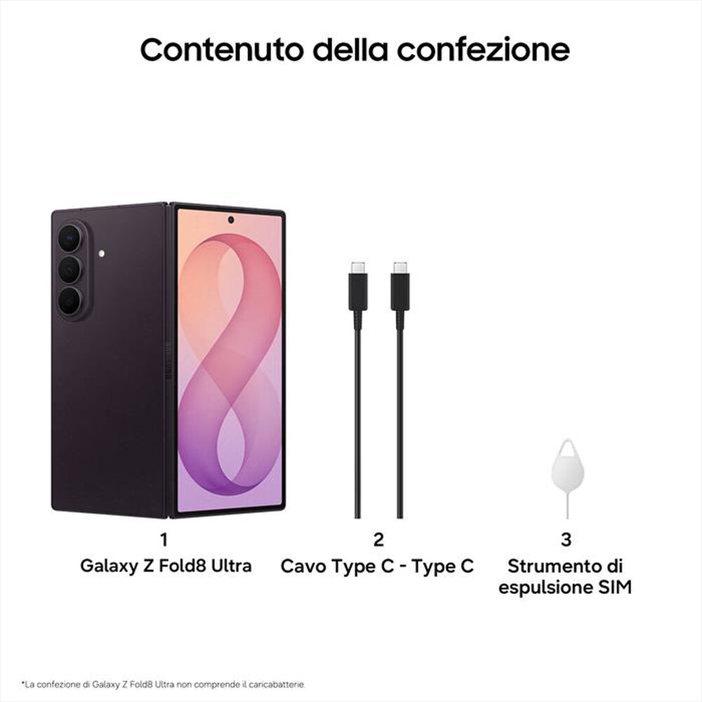 Immagine del prodotto SAMSUNG - Galaxy Z Fold8 Ultra 12+512GB-Violet Shadow