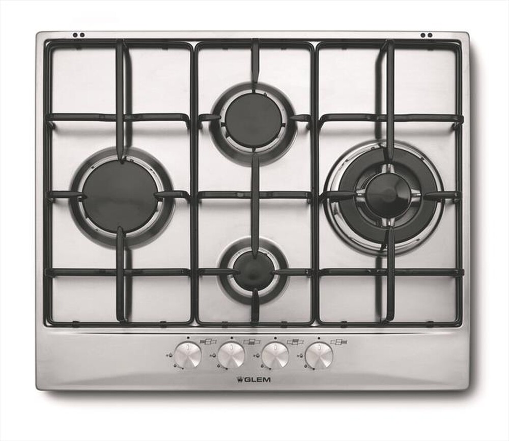 Immagine del prodotto GLEM GAS - Piano cottura a gas GT645IX 4 fuochi 58,5cm-Inox