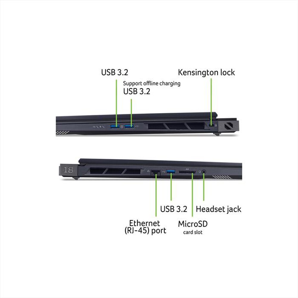 Immagine del prodotto ACER - Notebook PREDATOR HELIOS 18 AI PH18-73-99H2-Nero