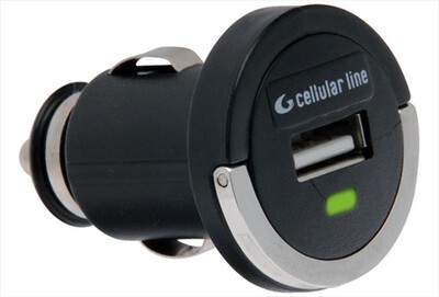 CELLULARLINE - Caricabatteria da Auto MICROCBRUSB-Nero