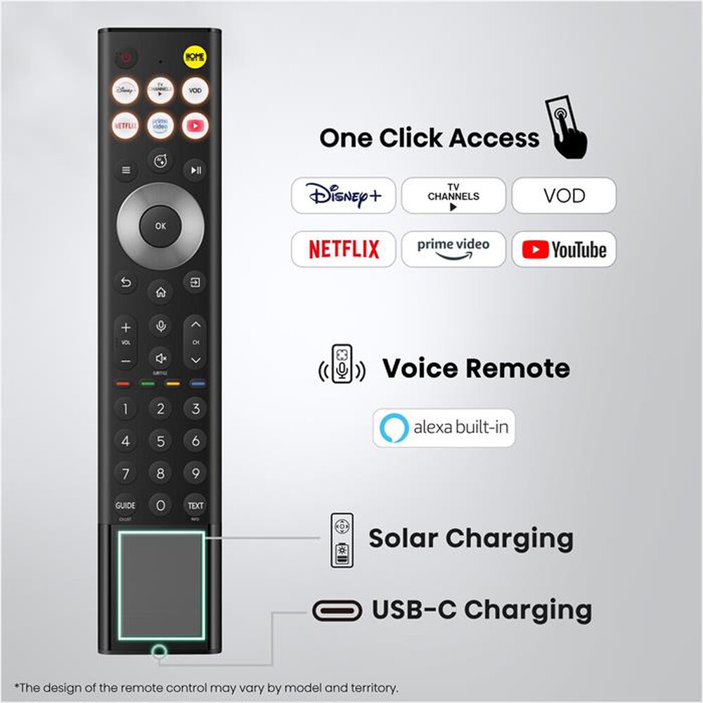 Immagine del prodotto HISENSE - Smart TV Mini LED RGB 65" 4K 65UR9S 170Hz-NERO