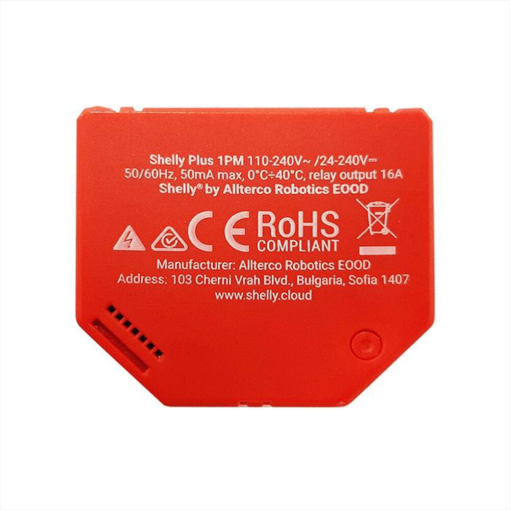 Immagine del prodotto SHELLY - Dispositivo Bluetooth e Wi-Fi PLUS 1PM-Red