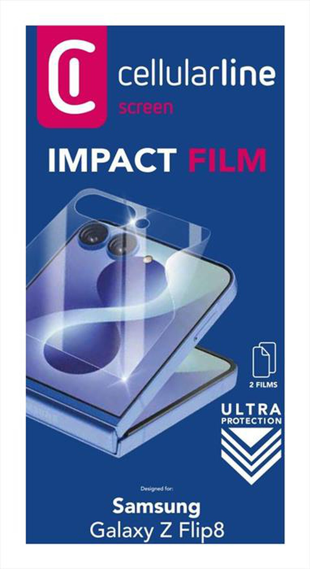 Immagine del prodotto CELLULARLINE - Pellicola IMPACT FILM per GALAXY Z FLIP8-Trasparente