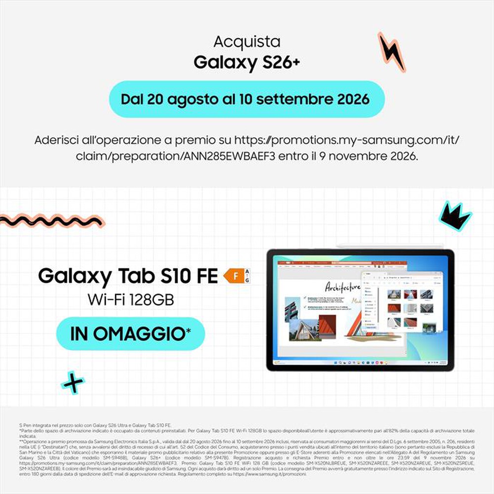 Immagine del prodotto SAMSUNG - Smartphone Galaxy S26+ 256GB/12GB-Sky Blue