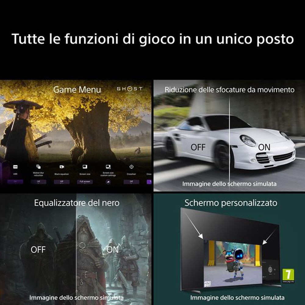 Immagine del prodotto SONY - Smart TV LED RGB UHD 4K 65" K65XR75M2B.CEI-Nero