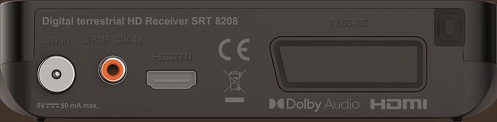 Immagine del prodotto STRONG - Decoder digitale terrestre T2 SRT8208-NERO