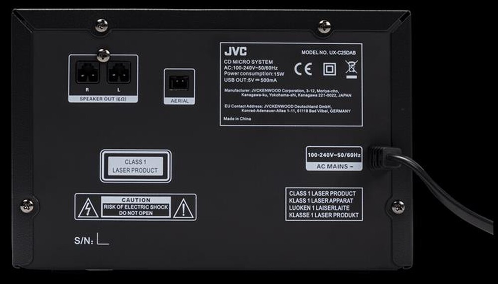 Immagine del prodotto JVC - UX-C25DAB-nero