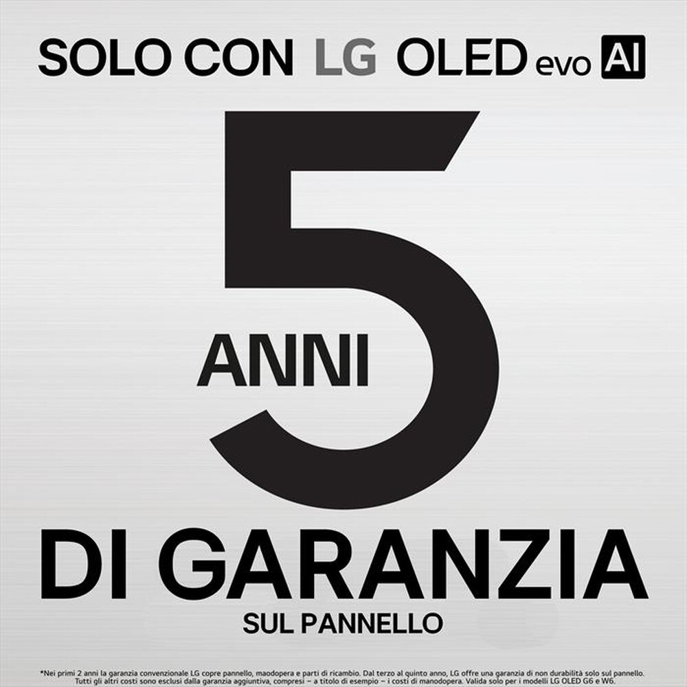 Immagine del prodotto LG - Smart TV OLED EVO AI 4K 77" G6 OLED77G64LW-Dark Satin Silver
