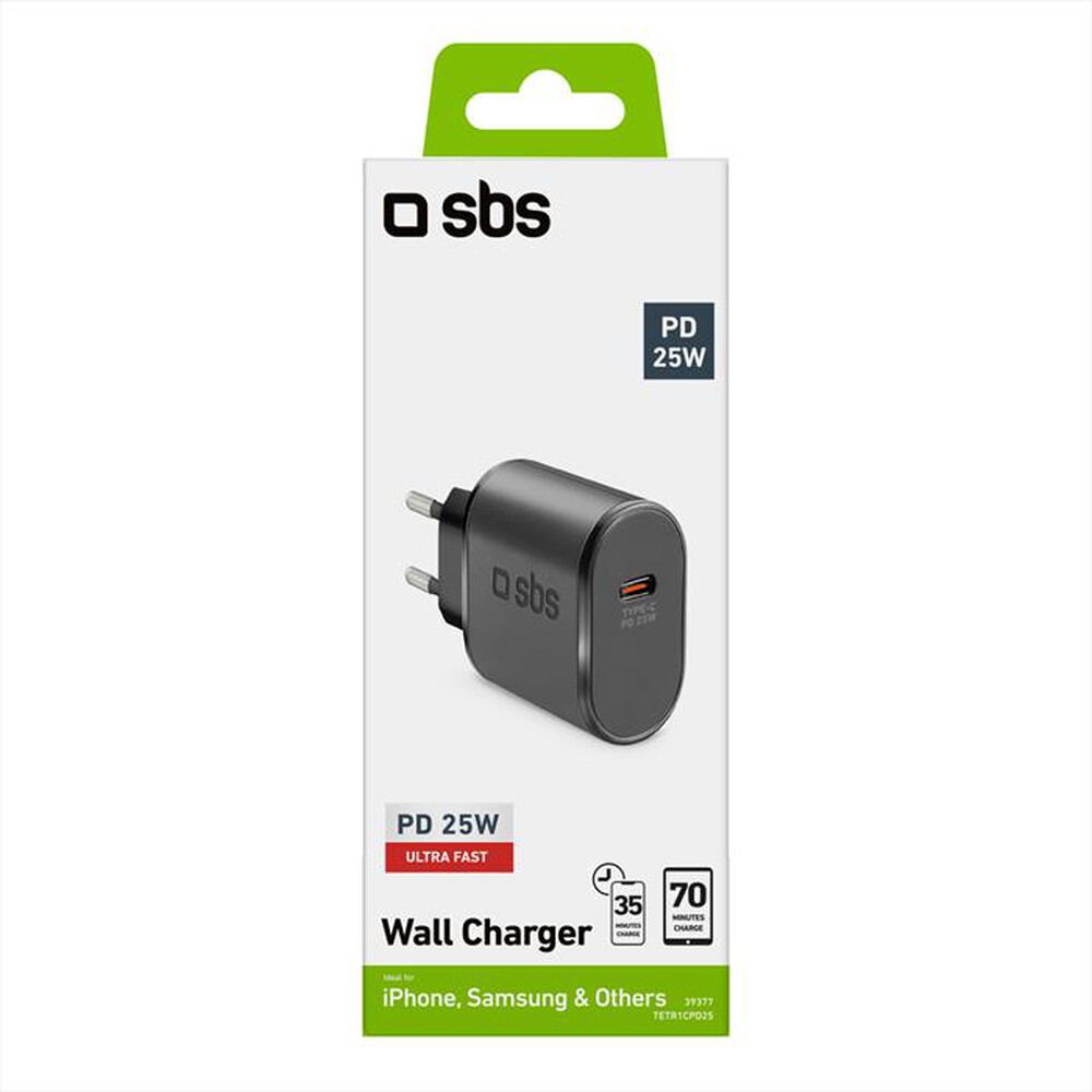 Immagine del prodotto SBS - Caricatore da rete TETR1CPD25-Nero