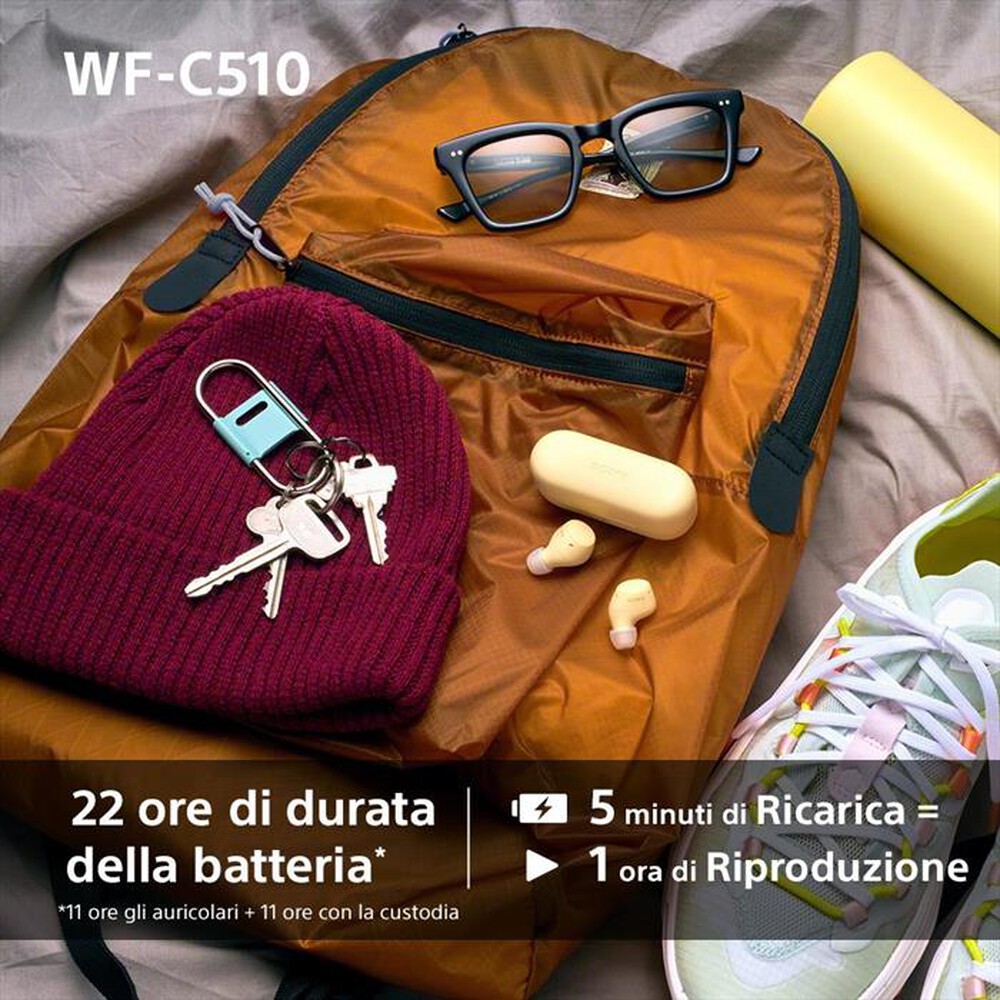 Immagine del prodotto SONY - Auricolari Bluetooth WFC510B.CE7-Nero