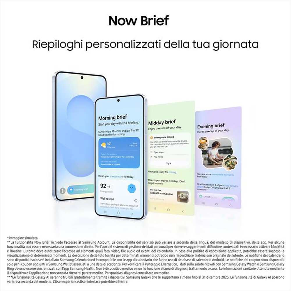 Immagine del prodotto SAMSUNG - Smartphone Galaxy S25 512GB-Silver Shadow