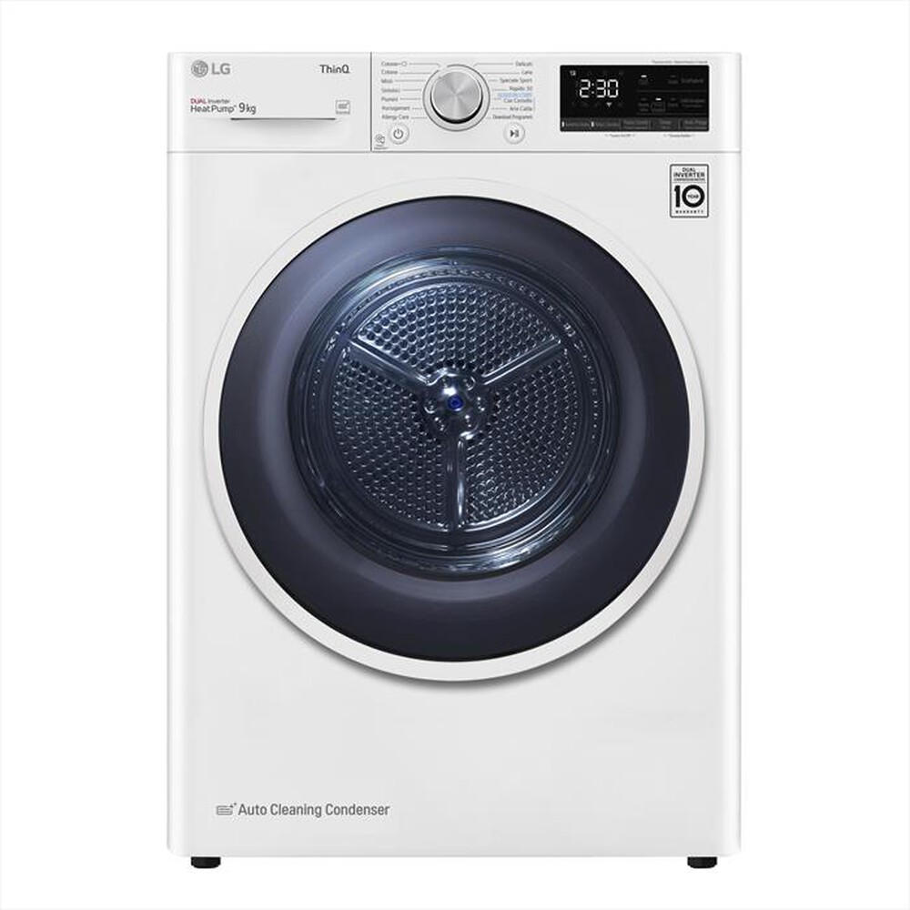 Immagine del prodotto LG - Asciugatrice RH90V9AVHN 9Kg Classe C-Bianco