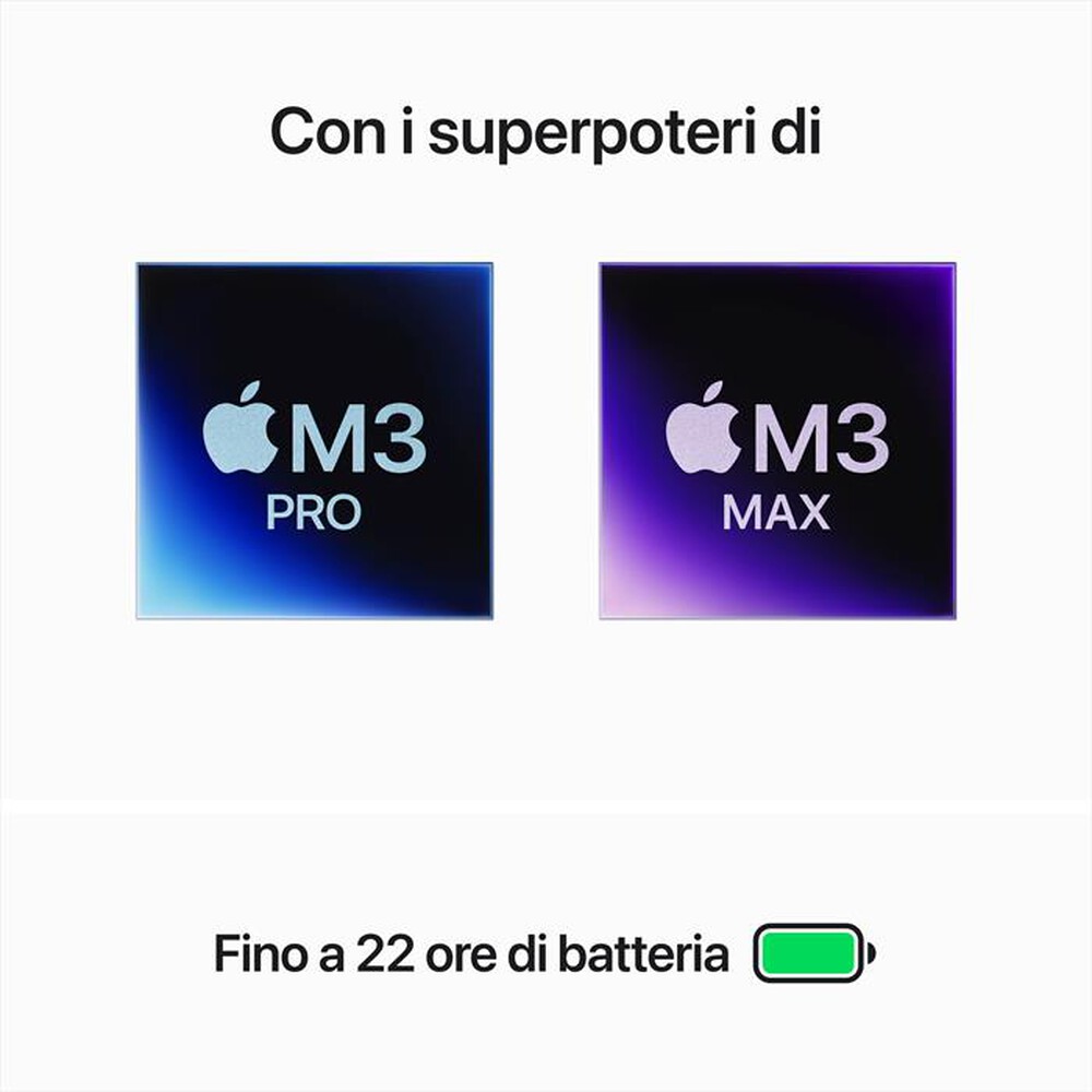 Immagine del prodotto APPLE - MACBOOK PRO 16'' M3 PRO CORE 12 CPU 18 GPU 36GB-Nero Spaziale