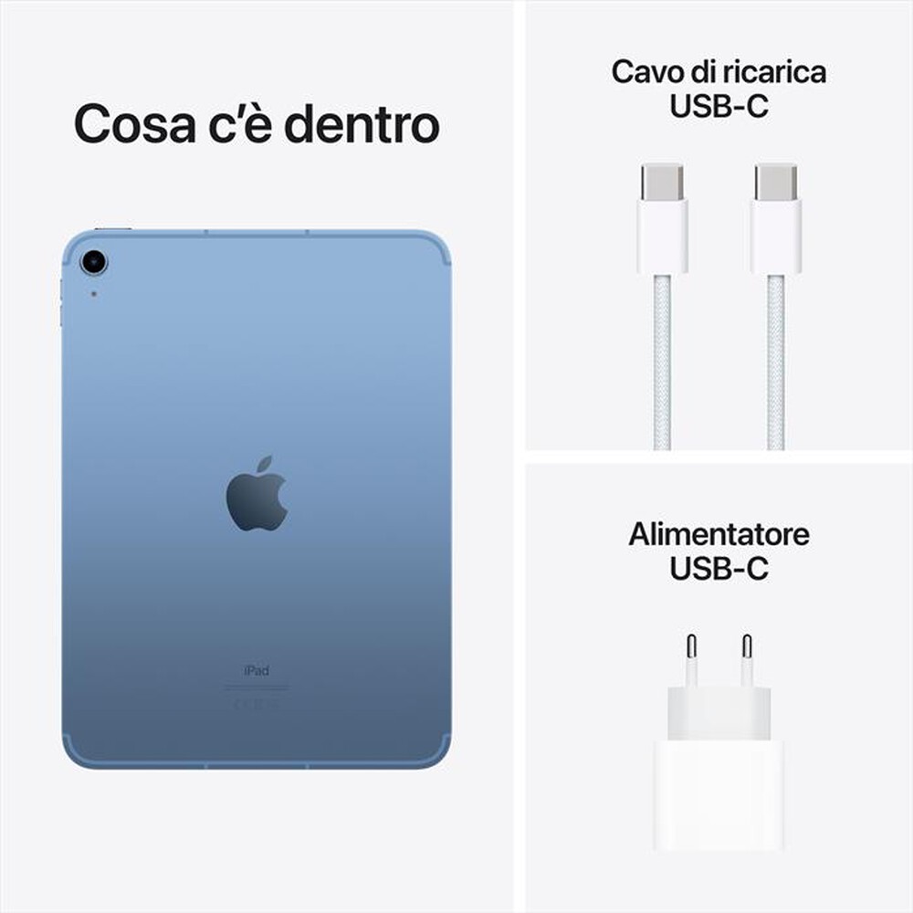Immagine del prodotto APPLE - iPad 10.9" WI-FI + CELLULAR 64GB-Blu