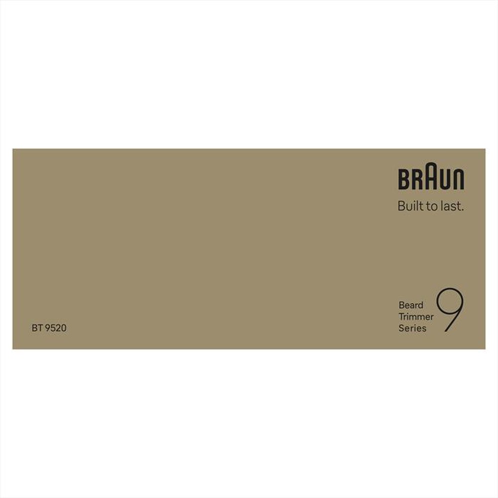 Immagine del prodotto BRAUN - Regolabarba BT 9520-CROMO