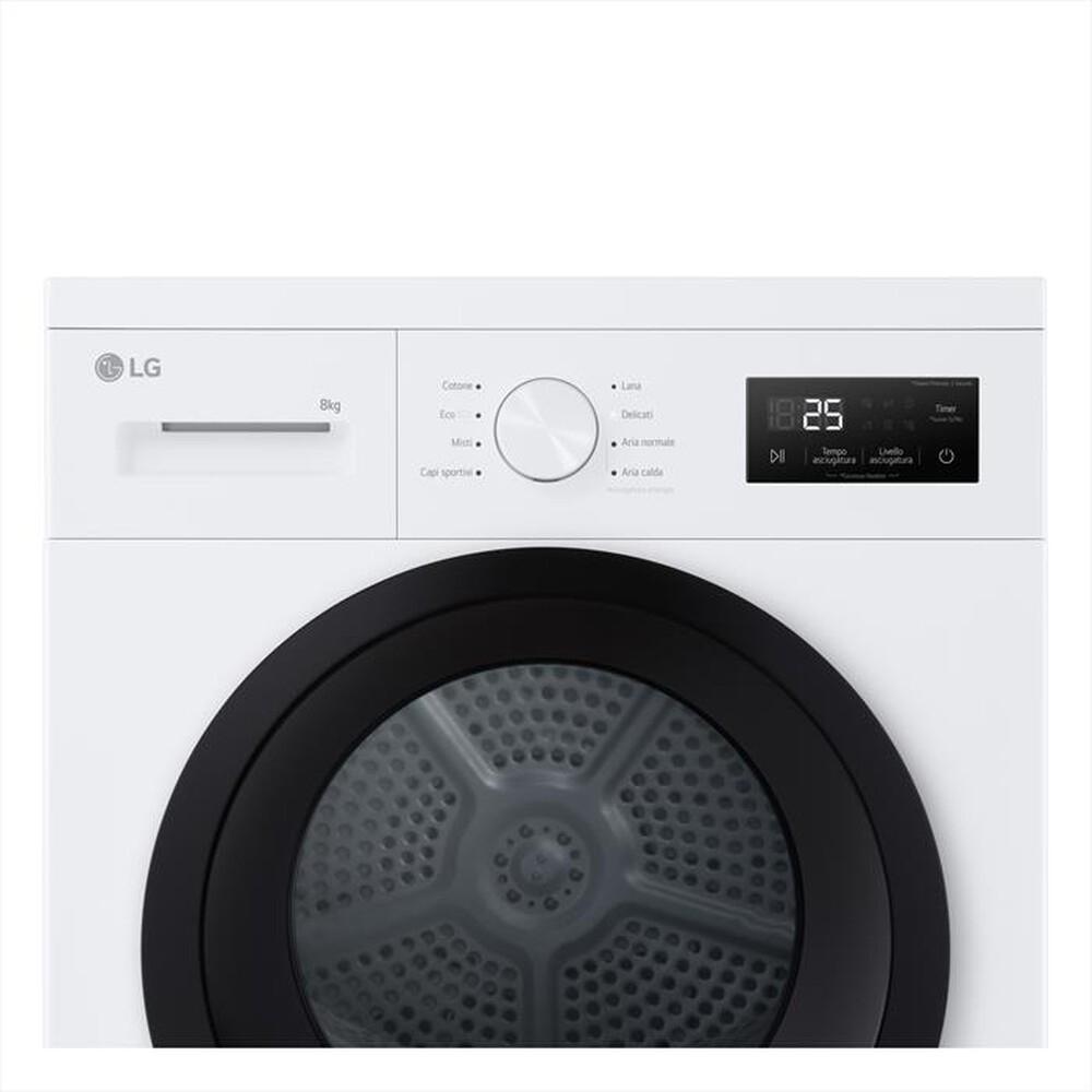 Immagine del prodotto LG - Asciugatrice RNA1008NWK 8Kg Classe D-Bianco