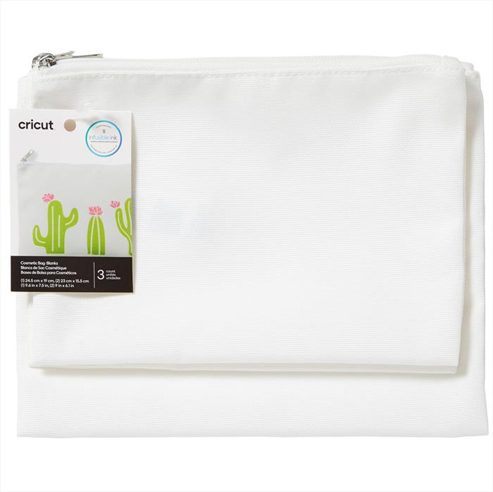 Immagine del prodotto CRICUT - Set 3 borse personalizzabili in lino-Bianco