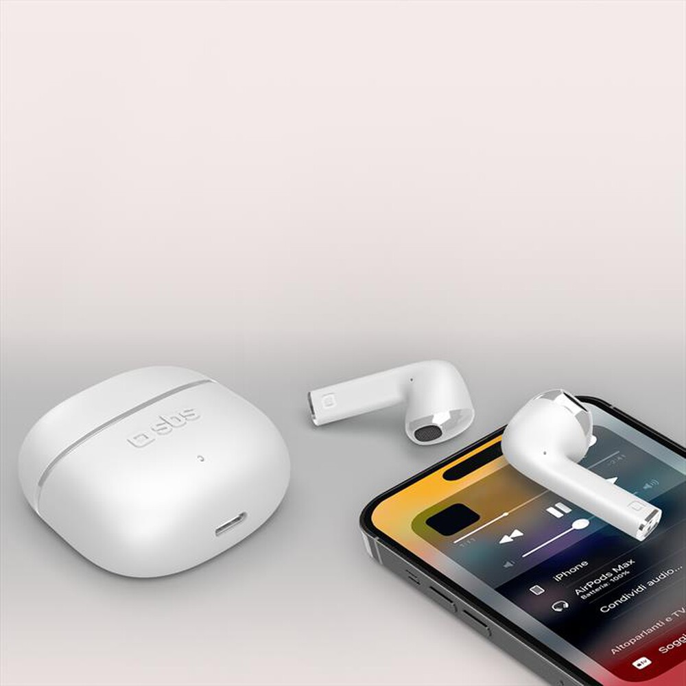 Immagine del prodotto SBS - Auricolare bluetooth TEEARTWSCOLW-Bianco