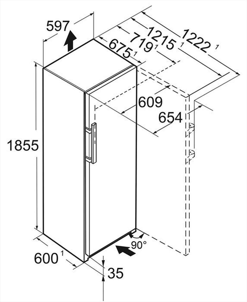 Immagine del prodotto LIEBHERR - Frigorifero 1 Porta RBSDD 5250-20 Classe D 386 lt-Acciaio SmartSteel / Silver