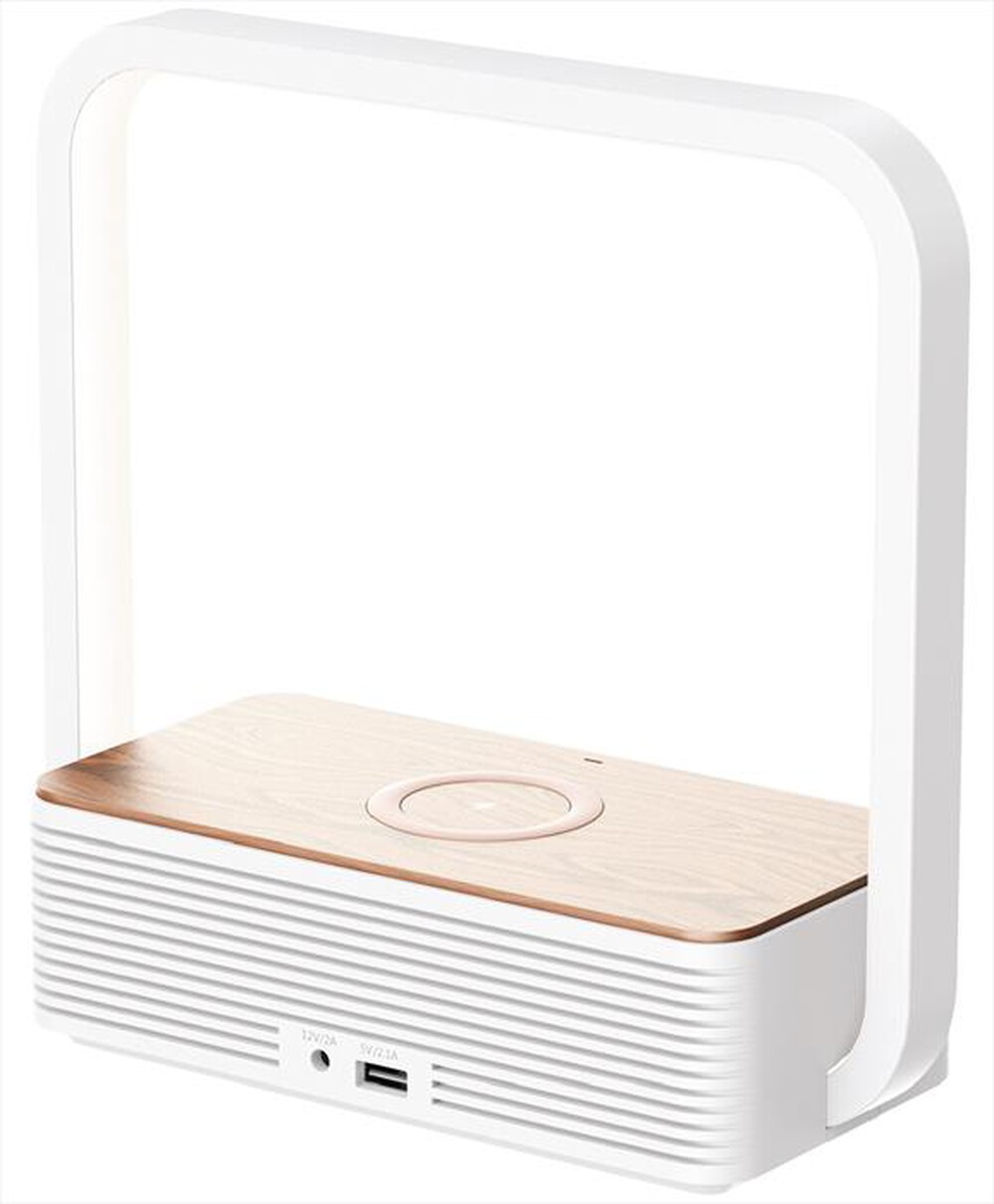 Immagine del prodotto MEDIACOM - LAMP. LED USB WLESS CHARG. BT SPEAKER-BIANCA