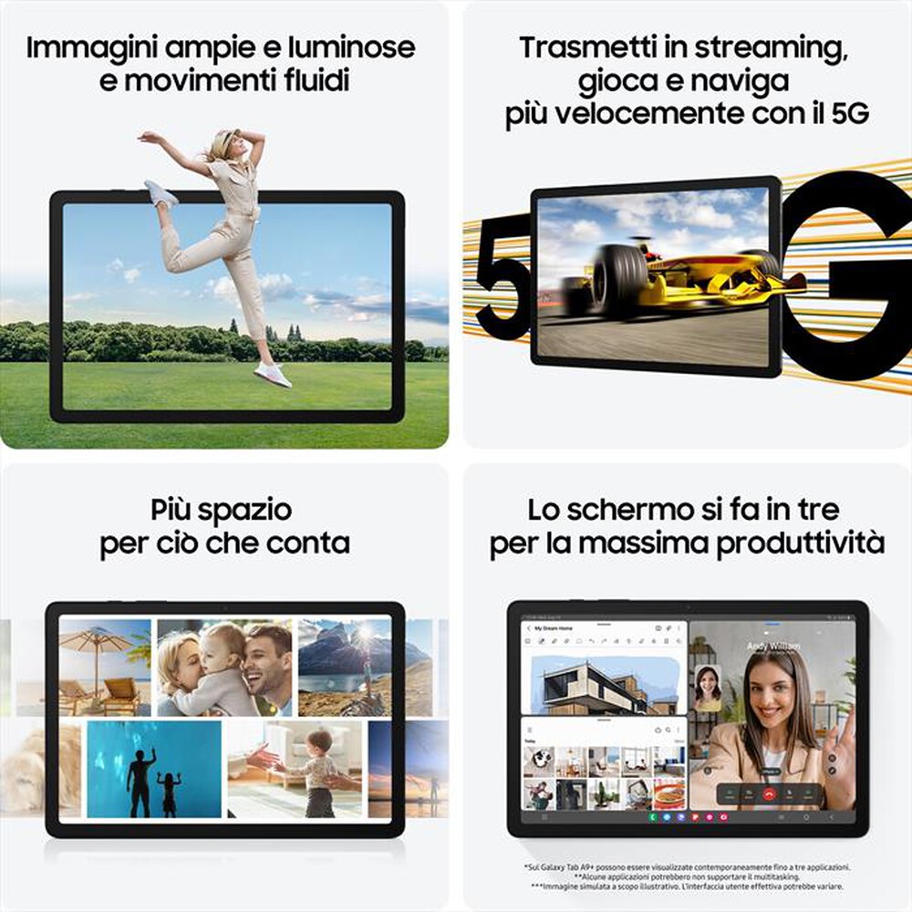 Immagine del prodotto SAMSUNG - GALAXY TAB A9+ WIFI 64GB-Gray