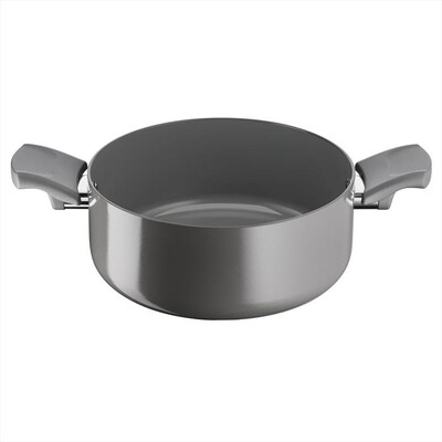 LAGOSTINA - Risorsa Casseruola fonda 2 maniglie cm 24 ceramica-Grigio
