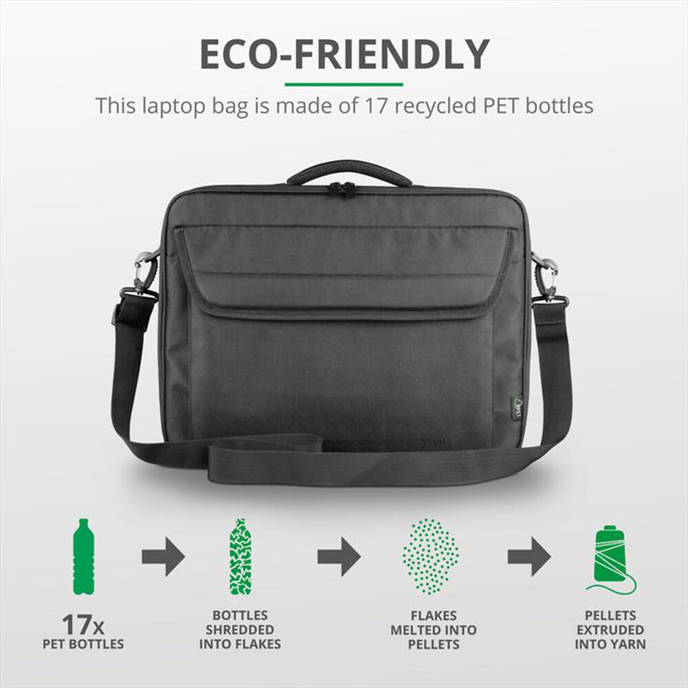 Immagine del prodotto TRUST - ATLANTA LAPTOP BAG 15.6" ECO-Black