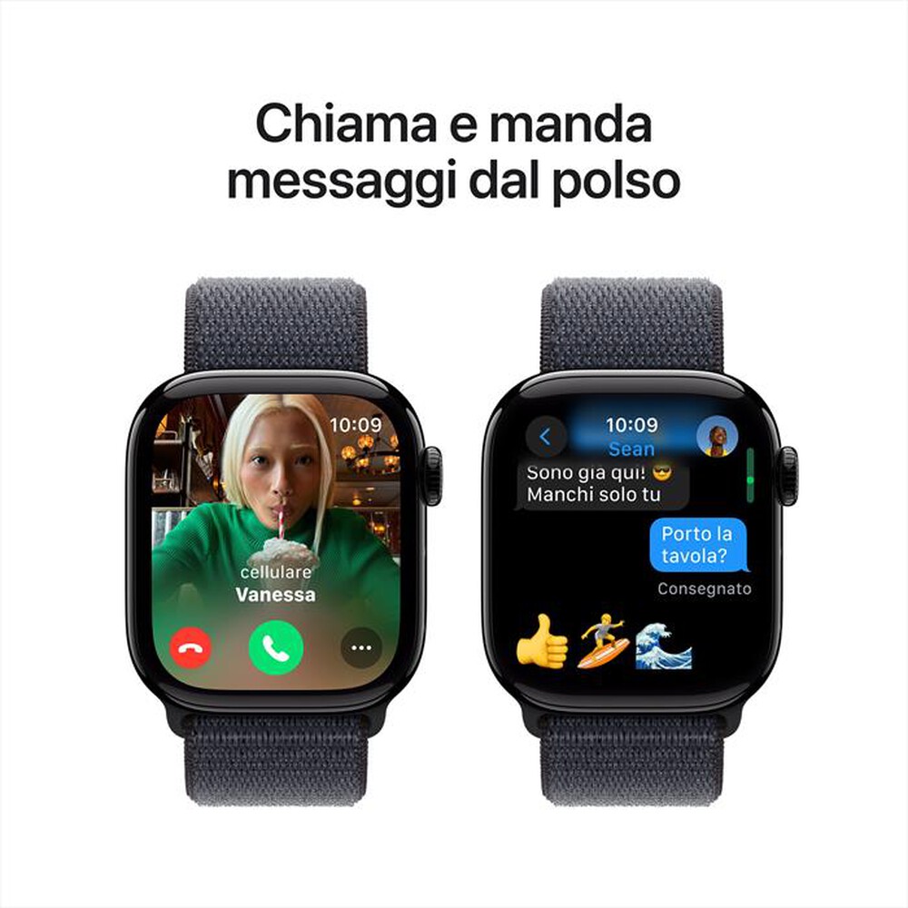 Immagine del prodotto APPLE - Watch Series 10 GPS 42mm Alluminio-Jet Black - Sport Loop Ink
