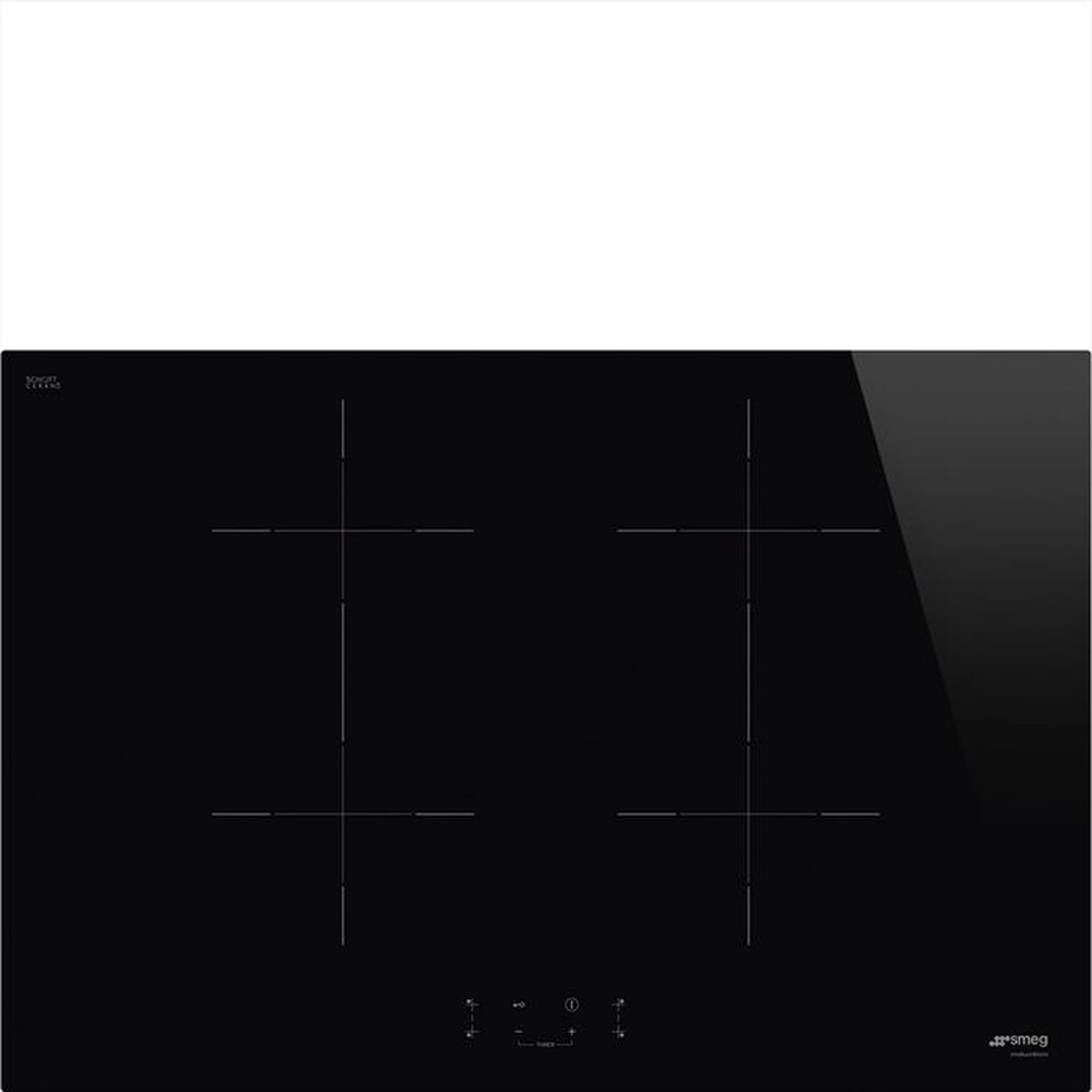 SMEG - Piano cottura induzione SIB2741D 75 cm-Nero/Vetro