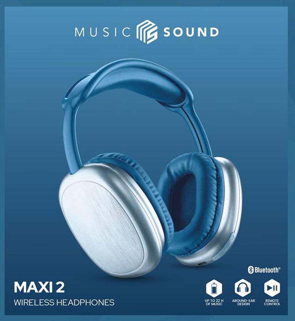 Immagine del prodotto CELLULARLINE - Cuffie bluetooth BTHEADBMSMAXI2B-Blu