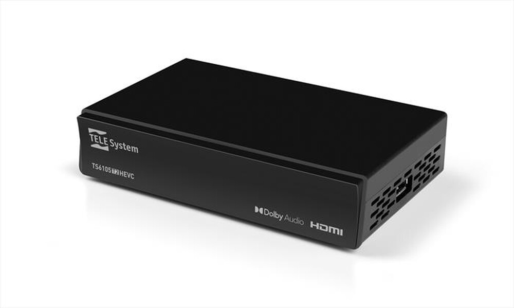 Immagine del prodotto TELESYSTEM - Decoder digitale terrestre TS6105 T2 HEVC MAIN 10-Black