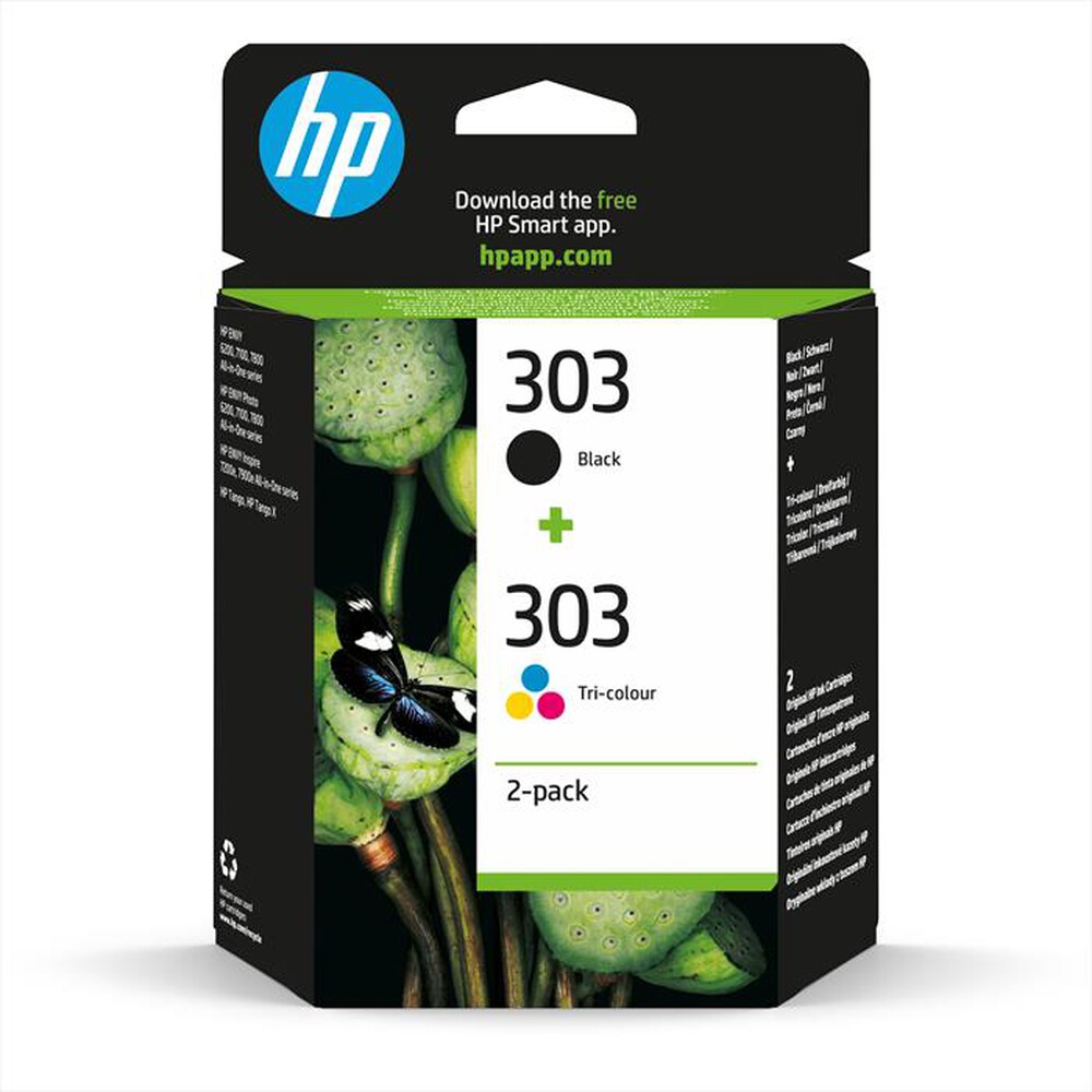Immagine del prodotto HP - 303 COMBO PACK 2 CARTUCCE ORIGINALI NERO E COLORE-Nero e Tricromia