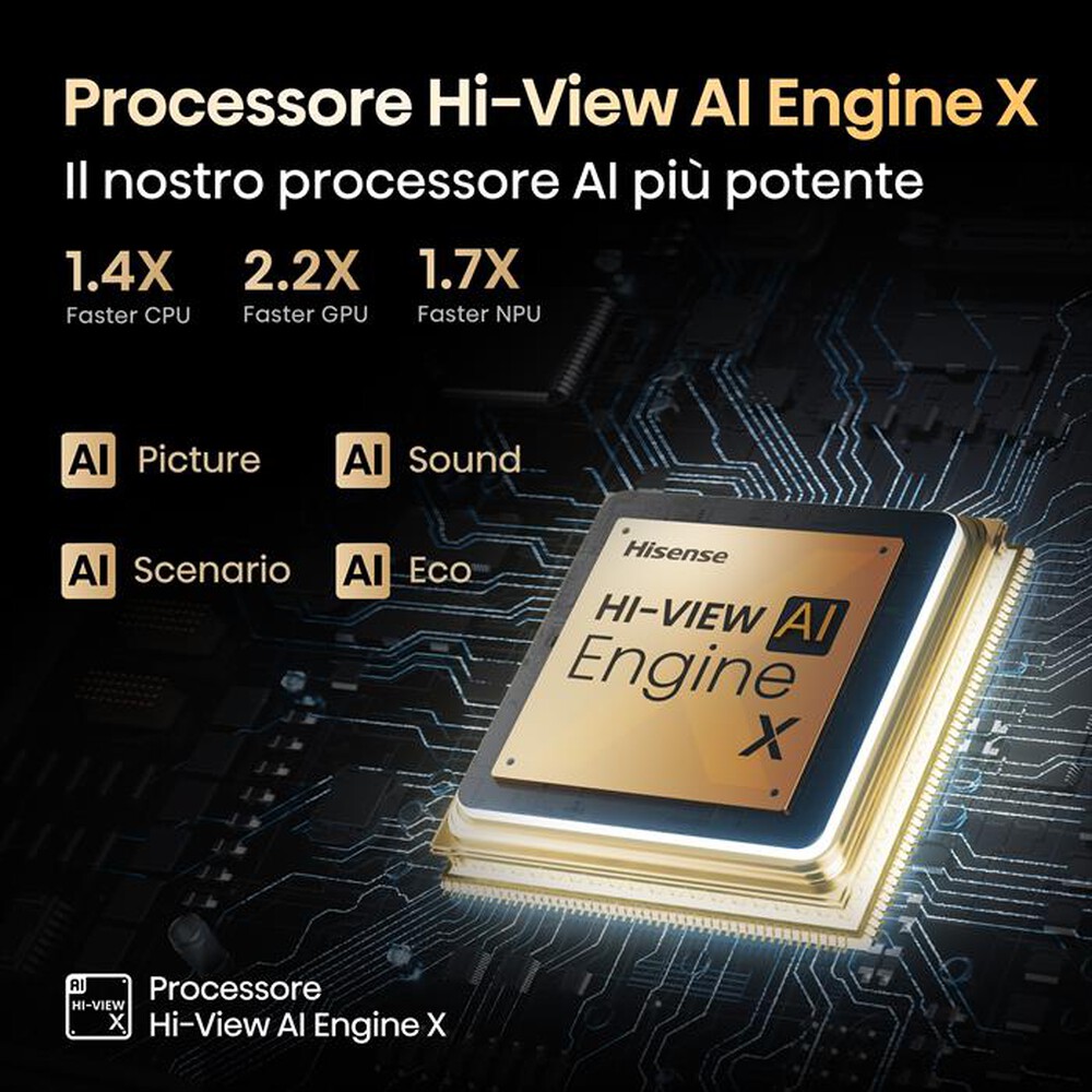 Immagine del prodotto HISENSE - Smart TV Mini LED RGB  4K 116" 116UXQ-Metallo