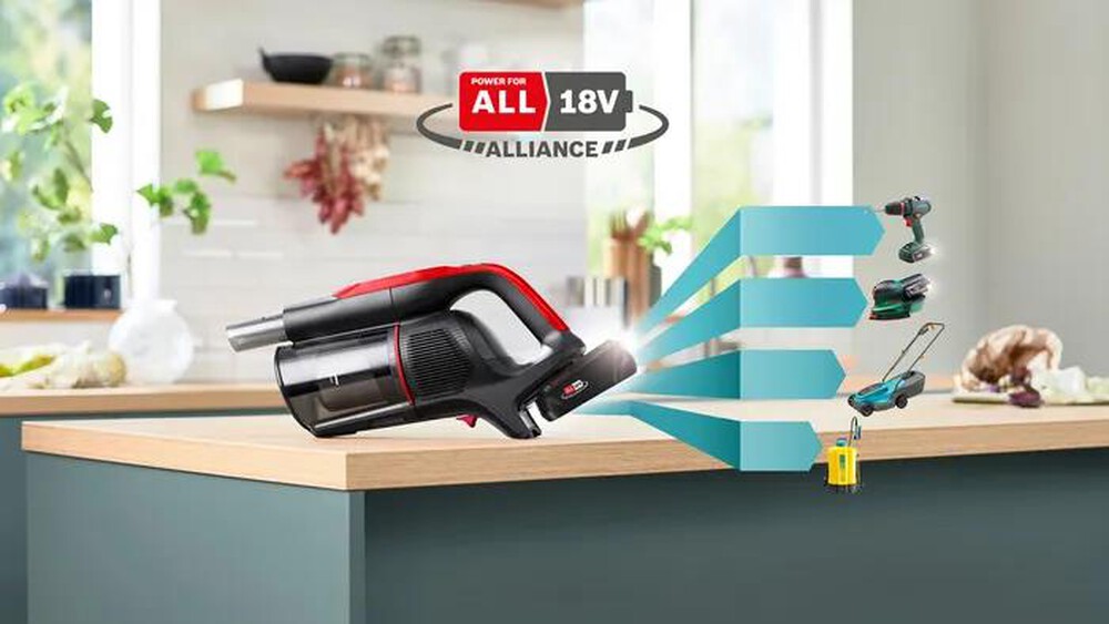 Immagine del prodotto BOSCH - Aspirapolvere ricaricabile BCS1041PET-Black,Red