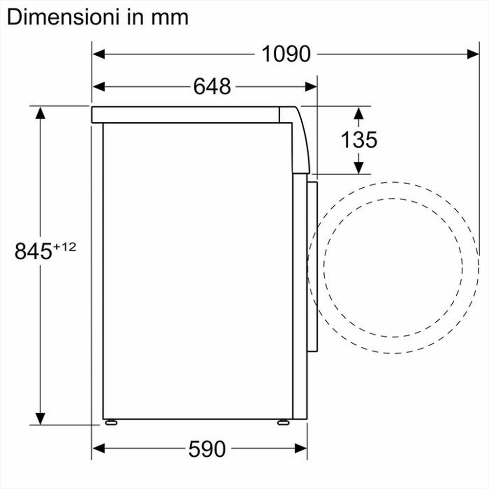 Immagine del prodotto BOSCH - Lavatrice Serie 8 WGB24400IT 9Kg 1400g/m Classe A-Bianco