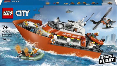 LEGO - CITY Motoscafo di soccorso ed elicottero - 60504