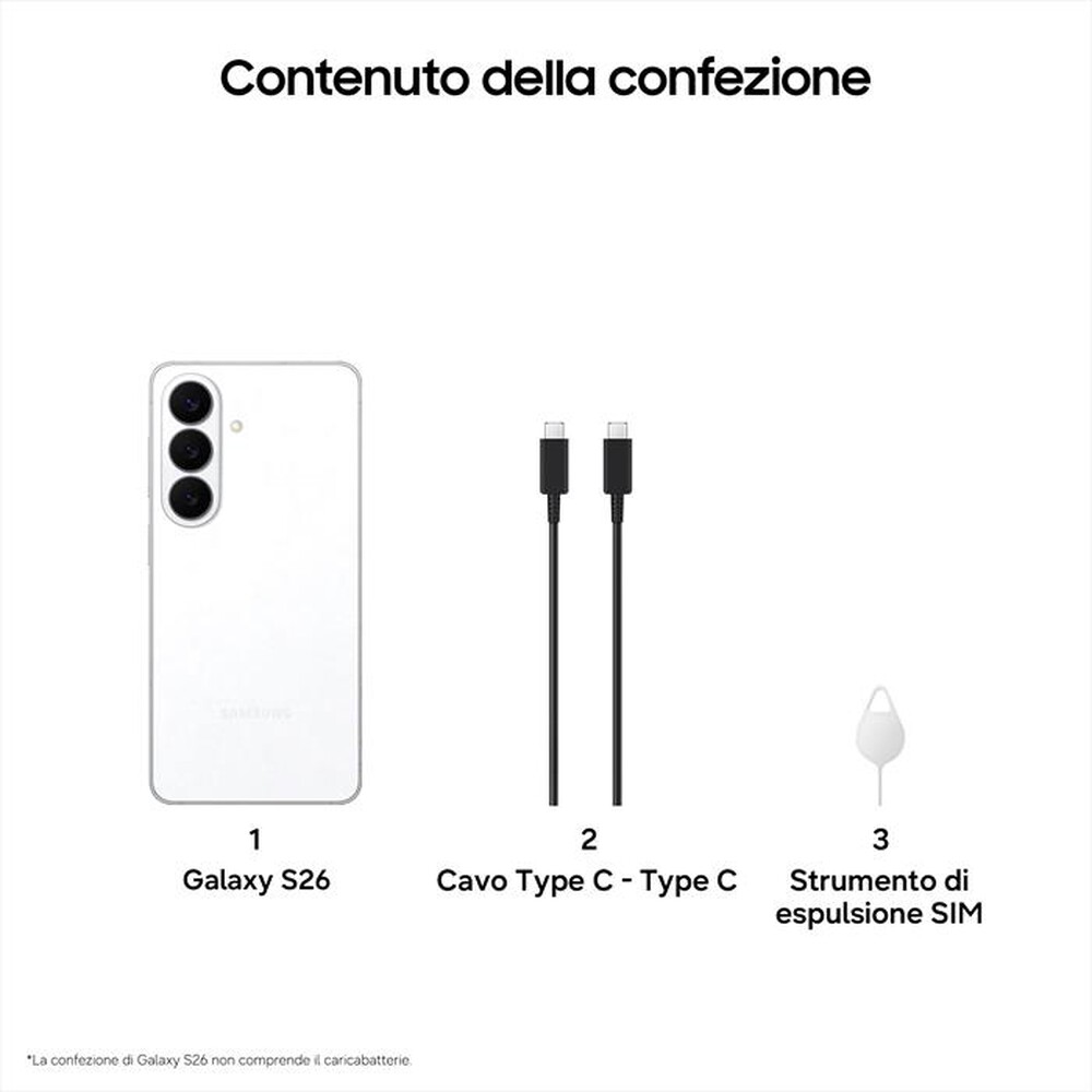 Immagine del prodotto TIM - SAMSUNG Galaxy S26 256GB/12GB-White