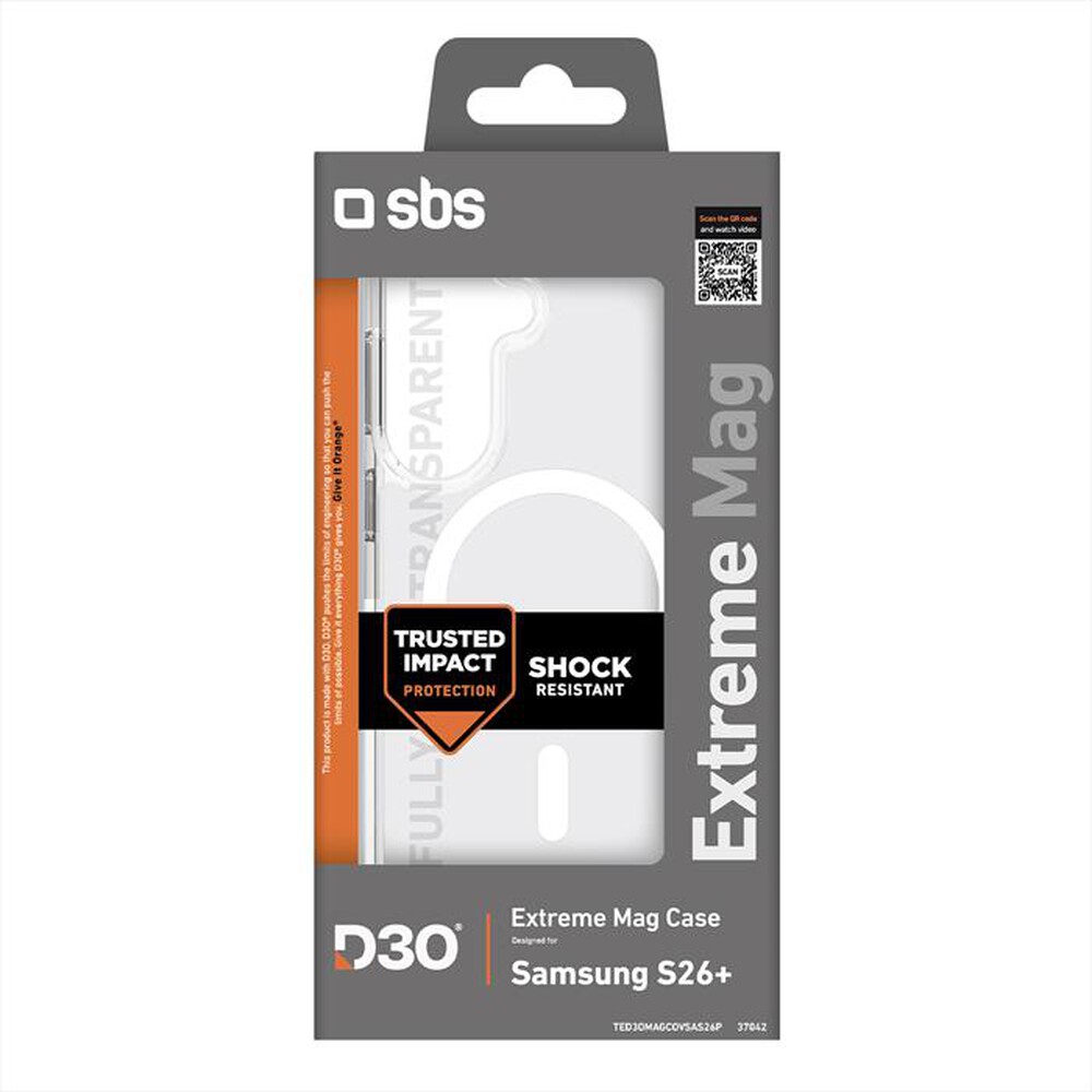 Immagine del prodotto SBS - Cover ultraresistente per Samsung S26+-Trasparente