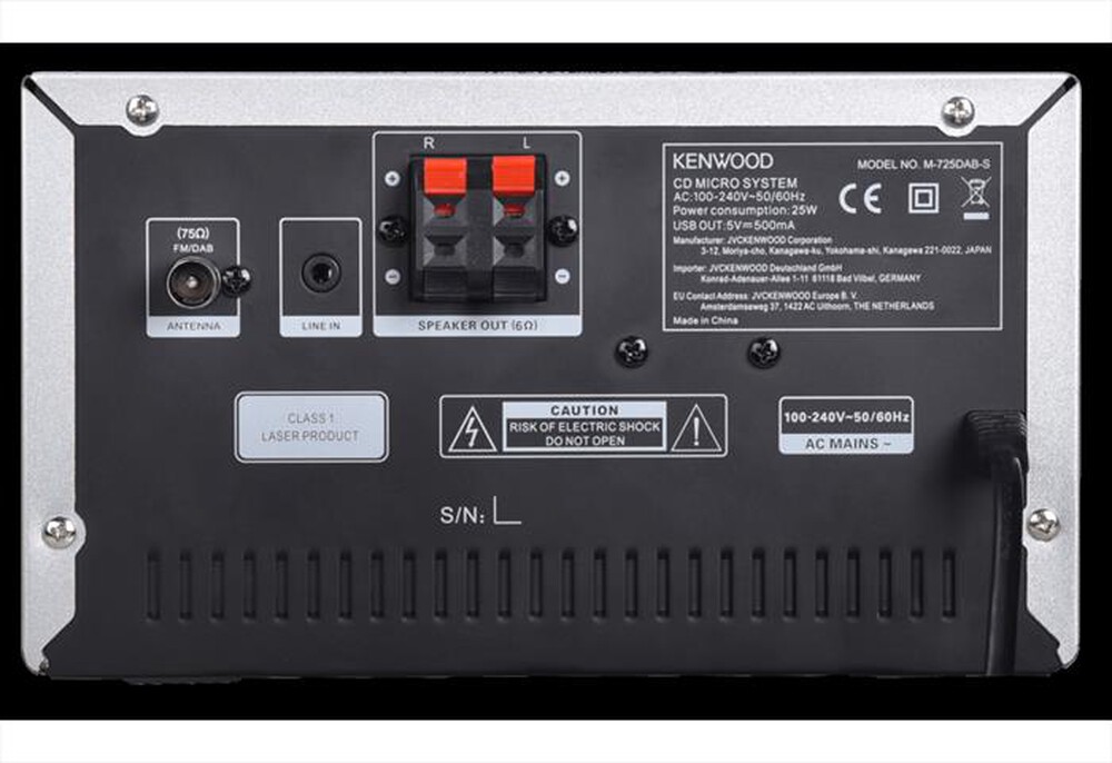Immagine del prodotto KENWOOD - Micro HiFi M-725DAB-NERO