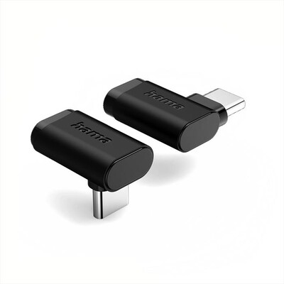 HAMA - Set 2 adattatori USB Type C a 90&deg;-Nero