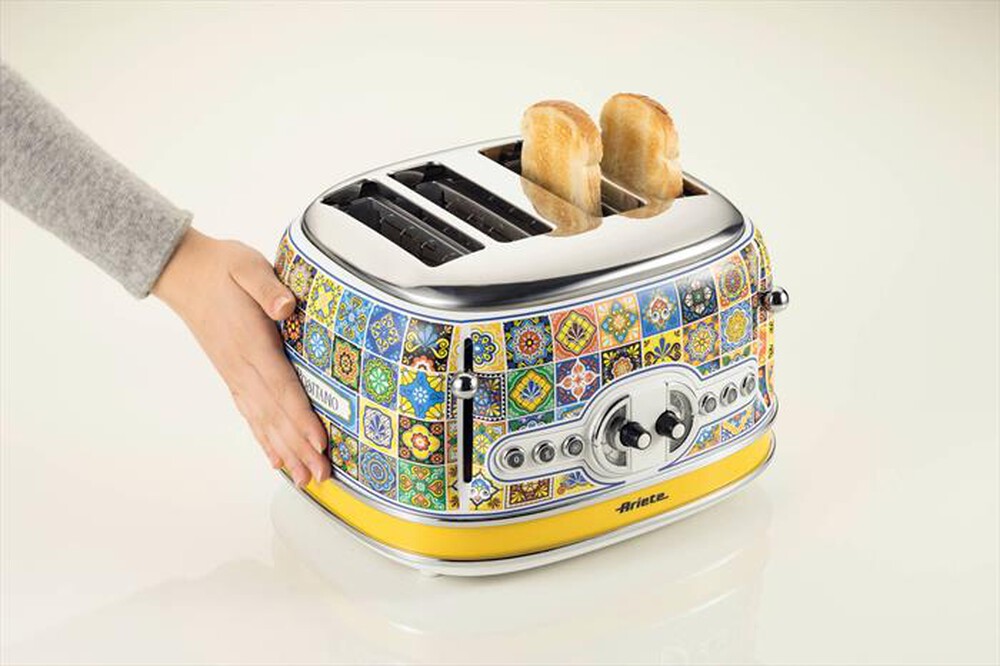 Immagine del prodotto ARIETE - 0156/0P Tostapane 4 fette Positano-Multicolour,Yellow
